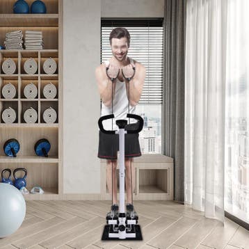 Hydraulische Fitness Stepper met LCD en Weerstandsbanden, Verzenden, Nieuw