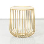 Bijzettafel Bodø,, goud, 42 x 35 cm ø, Ophalen of Verzenden, Nieuw in verpakking