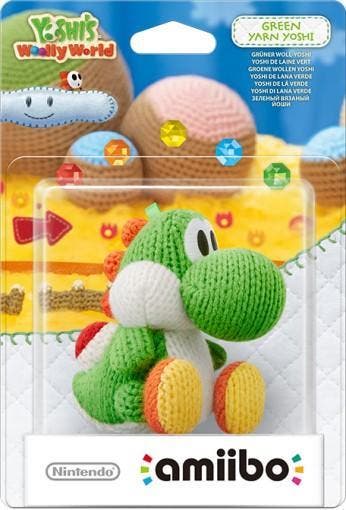 Yoshis Woolly World Amiibo Figuur Green Yarn Yoshi Wii U, Ophalen of Verzenden, Zo goed als nieuw