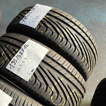 2 x Uniroyal RainSport 5 195-55-16 Zomerbanden 6mm, Gebruikt, 16 inch, Ophalen of Verzenden, Band(en)