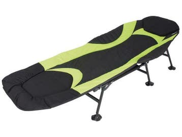 Eurotrail Campingbed Queen Zwart-Lime, Nieuw