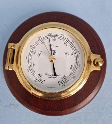 Datema Ships barometer - Hout, Messing, Glas, Antiek en Kunst