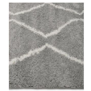 Vloerkleed hoogpolig - grijs - 200x300 cm - berber stijl -, Verzenden, Nieuw