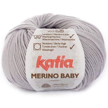 Katia Concept Merino Baby - 55 parelgrijs - Wol Garen, Ophalen of Verzenden, Nieuw