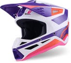 Alpinestars S-M3 Heat Wit Lila Crosshelm, Overige typen, XXL, Nieuw met kaartje, Overige merken