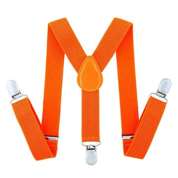 Fako Fashion - Kinder Bretels - Effen - 65cm - Oranje, Kinderen en Baby's, Verzenden, Nieuw