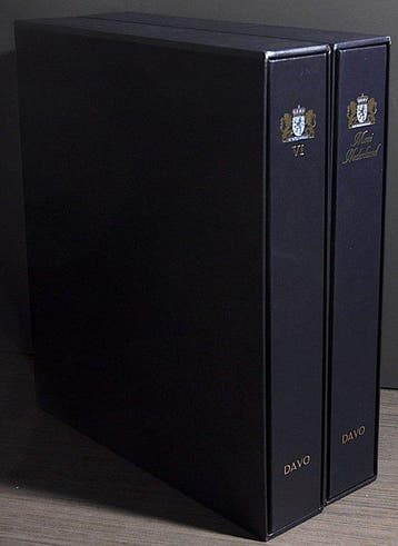 Accessoires Nederland - 2 lege luxe DAVO albums Mooi, Gestempeld