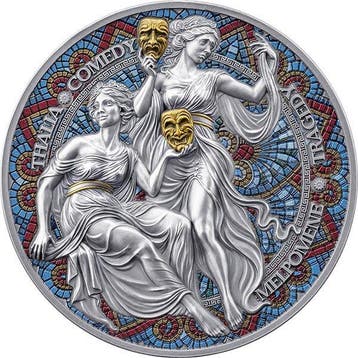 Kameroen. 2000 Francs 2025 Melpomene & Thalia - The Nine