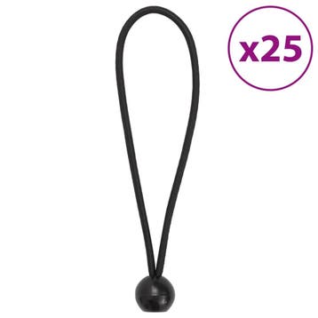 vidaXL Spanelastieken met ballen 25 st 21x0,5 cm, Verzenden, Nieuw