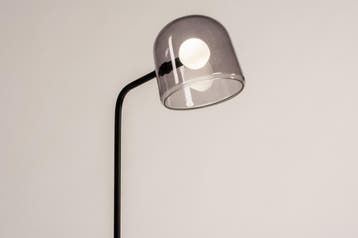 Rietveld Vloerlampen - Zwart, Grijs - Glas, Metaal, Verzenden, Nieuw