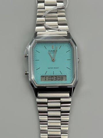 Casio Vintage – Iconic Ana-Digi Retro Watch – Turquoise Dial, Nieuw