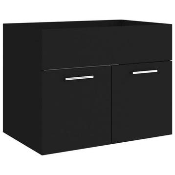 Badkamerkast 60cm zwart | retourdeal 64% korting, Gebruikt, Minder dan 100 cm, Wastafelkast, 25 tot 50 cm