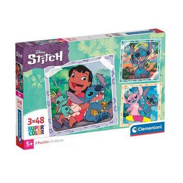 Clementoni Stitch Puzzel 3x48st. (Binnenspeelgoed), Ophalen of Verzenden, Nieuw