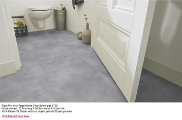 Pvc click v.a €14,95p/m2 Tegel en Hout decoren 13 X Kleur, 75 m² of meer, Nieuw, Ophalen of Verzenden, Crème