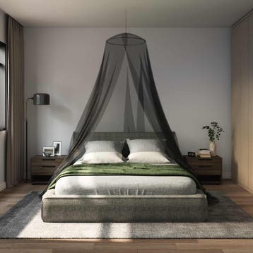 vidaXL Klamboe voor bed 3 st 156 mesh Zwart 56 x 220 cm, Verzenden, Nieuw, Zwart