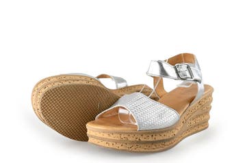 Gabor Sandalen in maat 41 Zilver, Overige kleuren, Verzenden, Gabor, Sandalen of Muiltjes
