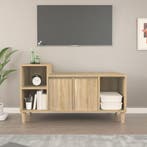 vidaXL Tv-meubel 100x35x55 cm bewerkt hout sonoma, 100 tot 150 cm, Verzenden, Nieuw, Minder dan 100 cm
