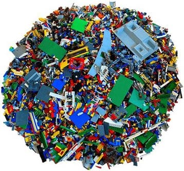 LEGO 1 KG Onderdelen Gemengd (Zonder Minifiguren), Verzenden, Zo goed als nieuw
