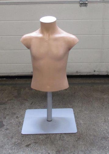 Paspop, Etalagepop Kind, B32 x D19 x H60cm, huidkleur, Gebruikt