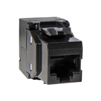 Keystone RJ45 - Cat6 U/UTP (Zwart), Computers en Software, Pc- en Netwerkkabels, Nieuw, Verzenden