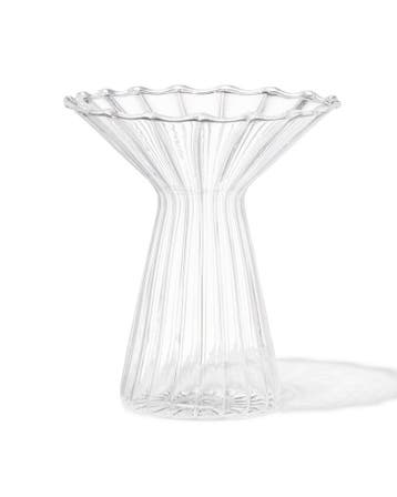 HEMA Vaas voor geurstokjes 10x12cm glas met kraag, Verzenden, Nieuw