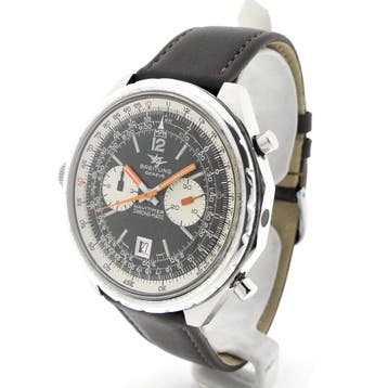 Breitling Navitimer Chrono-Matic 1806; Vintage heren horloge, Overige merken, Polshorloge, Ophalen of Verzenden, Leer