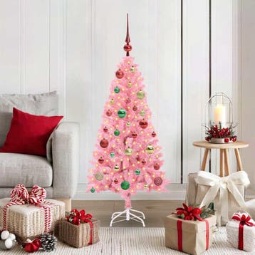 vidaXL Kerstboom Roze 120 cm PVC, Verzenden, Nieuw