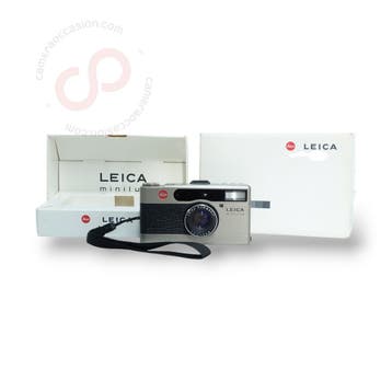 Leica Minilux champagne 2.4 40mm Summarit 18006 nr. 0650, Audio, Tv en Foto, Fotocamera's Analoog, Ophalen of Verzenden, Zo goed als nieuw