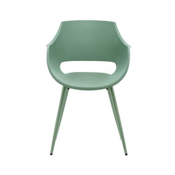 DS4U - Louis tuinstoel - Set van 6 - Groen - Kunststof -, Huis en Inrichting, Stoelen, Ophalen of Verzenden, Nieuw