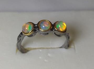 925 zilveren ring - rhodiumgeplateerd - Prachtige