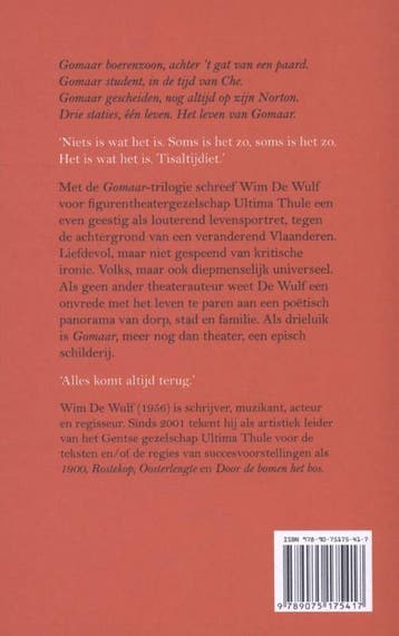 Gomaar 9789075175417 Wim De Wulf, Verzenden, Zo goed als nieuw, Wim De Wulf