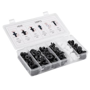 Carrosserie Clips set 100 delig, Verzenden, Nieuw