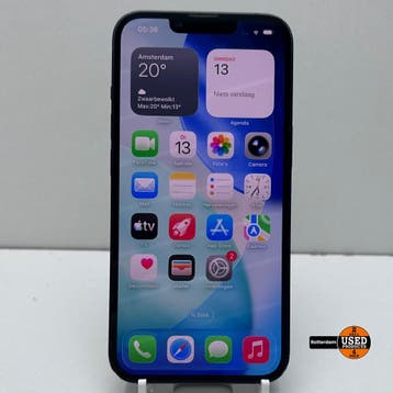 iPhone 13 128GB Blauw / geen origineel scherm en accu (100%), Verzenden, Gebruikt