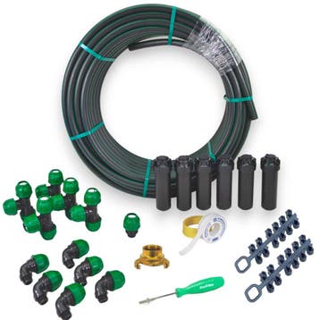 RAINBIRD sproeiset compleet 6 sproeiers * 50 mtr 25mm, Tuin en Terras, Tuinsproeiers, Ophalen of Verzenden, Nieuw