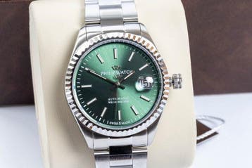 Philip Watch - Caribe Urban - Automatic - Green - Date - 39, Nieuw