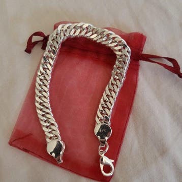 Zonder minimumprijs - Armband Zilver - Cubaanse, Nieuw