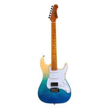 Jet JS-450 ST-Style Elektrische Gitaar Transparent Blue, Muziek en Instrumenten, Ophalen of Verzenden, Nieuw