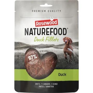 Rosewood Naturefood Hondensnack Duck Filet 1 kg, Dieren en Toebehoren, Verzenden, Hond