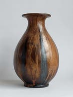 Sylvain Hublet - Vaas - Zandsteen gevlamd - Hoogte: 36 cm