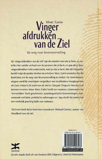 Vingerafdrukken van de ziel 9789021599793 M. Gafni, Boeken, Verzenden, Gelezen, M. Gafni
