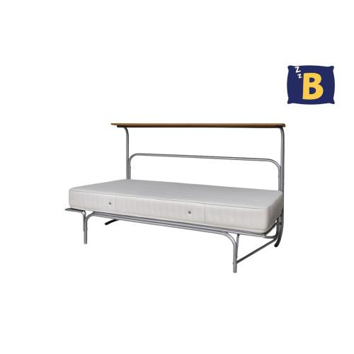 Opklapbed met dwarsgespannen spiraalbodem, Huis en Inrichting, Slaapkamer | Bedden, Nieuw, Eenpersoons, Ophalen of Verzenden