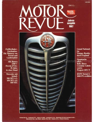 1987 MOTOR REVUE JAARBOEK DUITS, Nieuw, Author