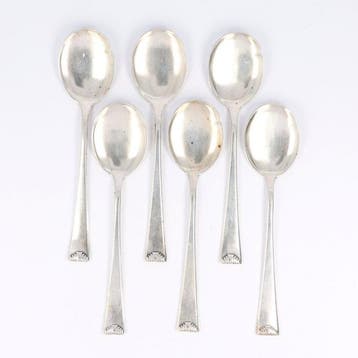Sachse & Kohl. IJslepel. - Lepel (6) - .800 zilver