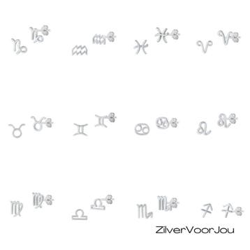 Zilveren mini sterrenbeeld oorstekers, Verzenden, Nieuw, Zilver