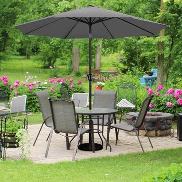 2dekans | Yaheetech Rechthoekige Parasol 196,5 x 147 x 227, Ophalen of Verzenden, Zo goed als nieuw