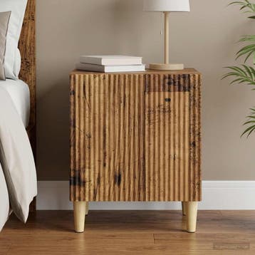 vidaXL Nachtkastje Oud hout 43 x 34,5 x 50 cm Bewerkt hout, Minder dan 45 cm, Verzenden, Nieuw, Minder dan 55 cm