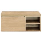 Frozen Badmeubelset 100 cm - Greeplijst in Kleur - Wastafel, Huis en Inrichting, Badkamer | Badkamermeubels, Ophalen of Verzenden