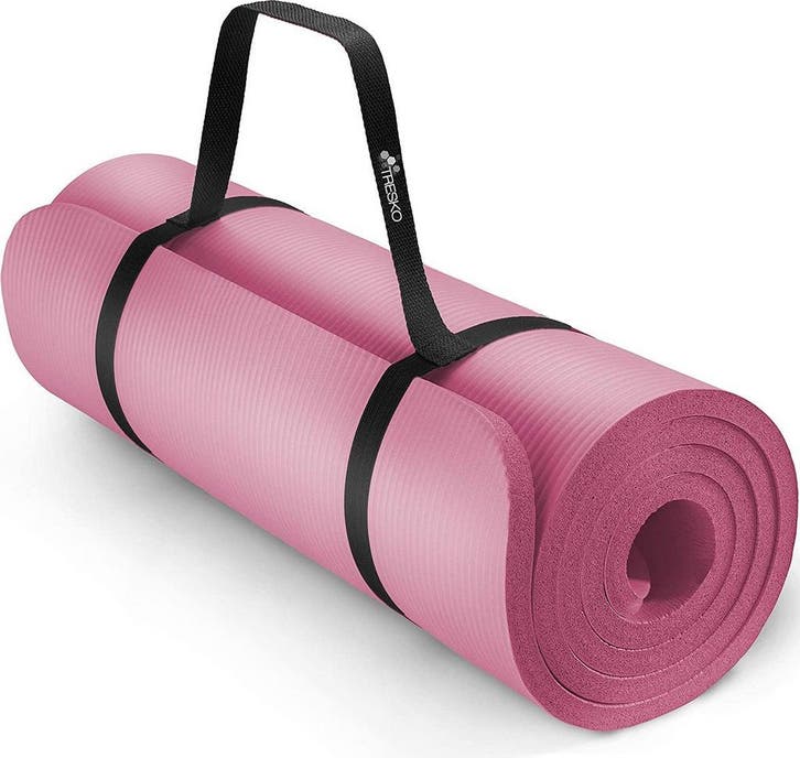 Yogamat - Fitness mat - Sportmat - Yoga mat extra dik - 185x, Sport en Fitness, Yoga en Pilates, Zo goed als nieuw, Verzenden