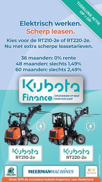Kubota RT210-2e &amp; RT220-2e (leaseactie, snel leverbaar!), Ophalen of Verzenden, Wiellader of Shovel