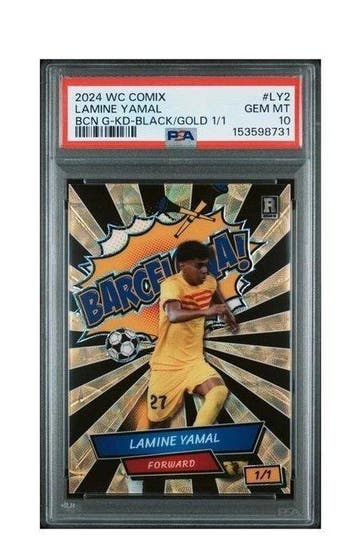 2024 Wild BCN G-KD-BLACK/GOLD Lamine Yamal #LY2 Enige, Nieuw